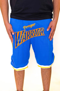 Prayer Warrior Blue Shorts