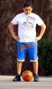 Prayer Warrior Blue Shorts