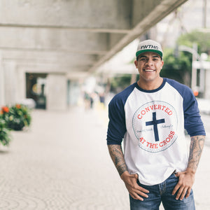 Converted at the Cross (3/4 Raglan Tee)