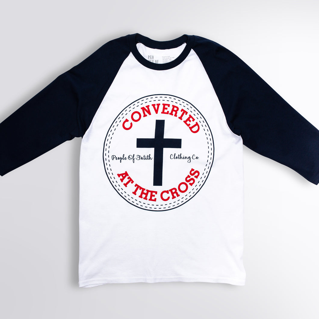 Converted at the Cross (3/4 Raglan Tee)